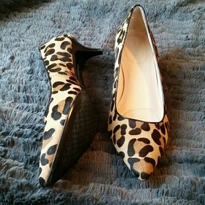 Calvin Klein leopard heels